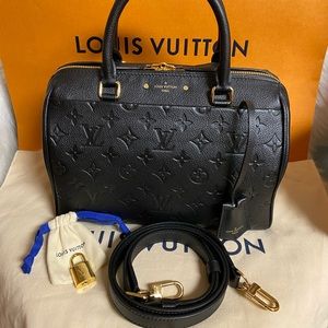 ❗️SOLD❗️🎀 Speedy B 25 EMPRIENTE Noir 🎀